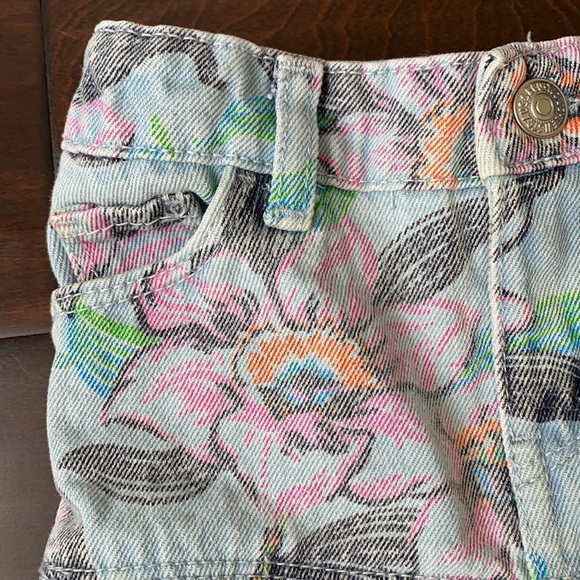 Levi Strauss Denim Skirt - floral print - Picture 7 of 14